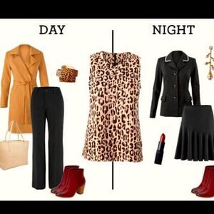 CAbi leopard print cami/sleeveless top. Ginger top style 3070